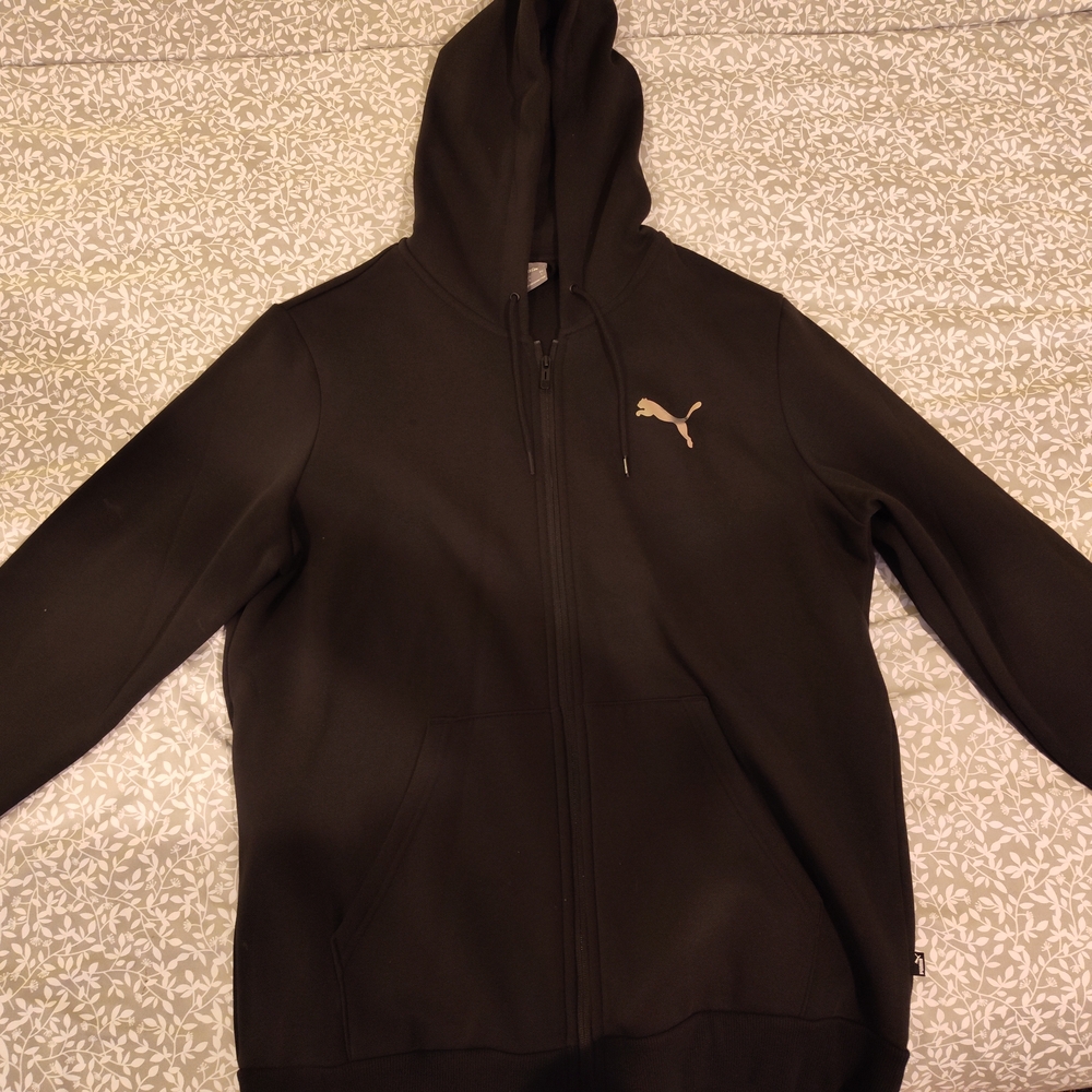 Puma Black Full-Zip Hoodie